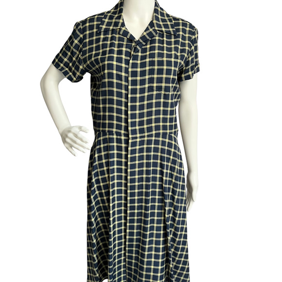 Ralph Lauren Collection Purple Label Light Academia Silk Dress Womwn Size 10 - Picture 5 of 16